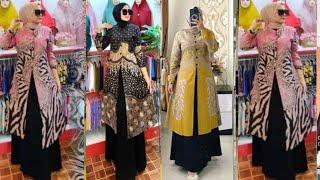 KOLEKSI GAMIS DAN ATASAN BATIK WANITA TERBARU