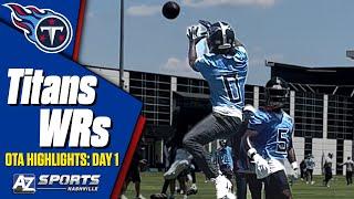 Calvin Ridley Hopkins Burks Titans WRs Day 1 OTA Highlights