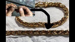 how to make a gold bracelet