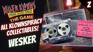 ALL WESKER SHOW TAPES  Killer Klowns From Outer Space The Game #kkfos