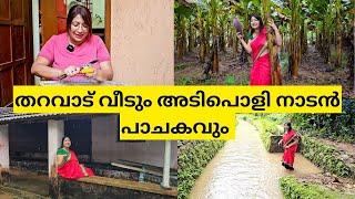 കുടുംബ വീട്ടിലെ മഴ കാഴ്ചകളും കൃഷി തോട്ടവും അടിപൊളി കൂമ്പ് അച്ചാറും  Visit to my VIllage  Pickle