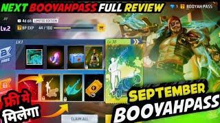 September Booyahpass free fire  Next Booyahpass Full Review  New Event ff  ff new events