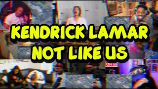 REACTORS GOING CRAZY  KENDRICK LAMAR - NOT LIKE US  UNCUT REACTION MASHUPCOMP