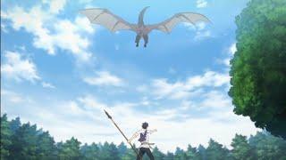 The Unstoppable Force of Hiraku Taking Down a Wyvern  #isekai #farm #isekainonbirinouka #anime