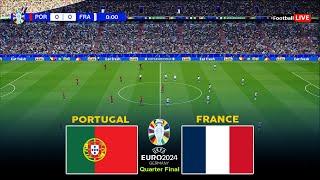 LIVE  PORTUGAL vs FRANCE I UEFA EURO 2024  QUARTER-FINAL - MATCH LIVE TODAY  REALISTIC PES GAME