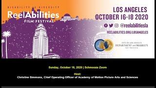 ReelAbilities Film Festival Los Angeles - Christine Simmons Schmooze Zoom Open Captions