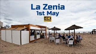 4K La Zenia Costa Blanca⎮1st May Morning Walking Tour to the Beach⎮Beach Bars Have Reopened ️