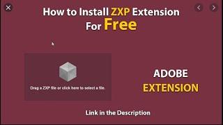 How to install  zxp files  cant install zxp files  Install zxp files manually