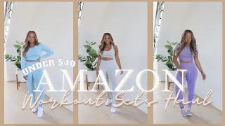 Amazon Workout Sets Haul  Under $40  Tummy Control & Support  Cute & Sporty Athleisure