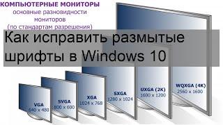 Как исправить размытые шрифты в Windows 10