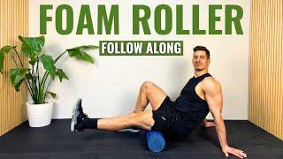 20 Min FULL BODY FOAM ROLLER ROUTINE  Follow Along