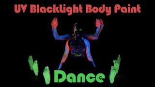 UV Blacklight Body Paint Dancing