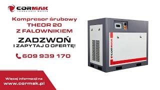 CORMAK THEOR 20 screw compressor with inverter - 15kW - 2000 Lmin. 10 BAR