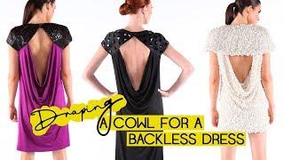 Draping a Cowl for a Backless Dress