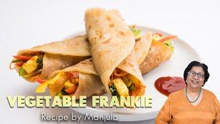 Vegetable Frankie recipe  How to make Vegetable Frankie  Veggie Frankie roll  Vegetable Frankie