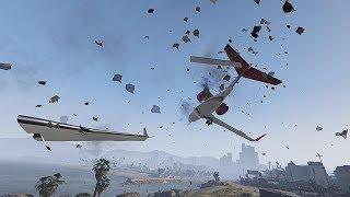 GTA 5 BRUTAL AIRPLANE CRASHES AND LANDINGS COMPILATION