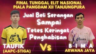 Final Tunggal Elite Nasional Piala Pangdam XII TPR  Bima Arwana Jaya  Vs Taufik AAPC-STIGA
