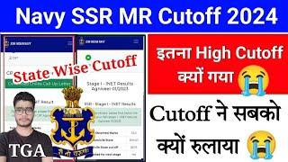 Indian Navy SSR MR Cut Off 12025  Navy Exam Result 2024  Navy State Wise Cut Off Very Low  Why