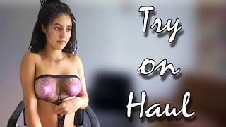 4K Transparent Haul with Jenny Taborda  Sheer lingerie  Lingerine haul