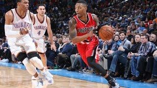 Russell Westbrook vs Damian Lillard UNREAL PG Duel 2014.12.23 - 40 Pts Each Lillard Sick CLUTCH