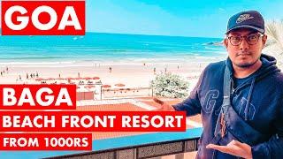 Goa  Baga Beach Front Resort - From 1000RS  Larios Beach Holidays Resort  Goa Vlog  Budget Hotel