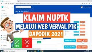 CARA MELAKUKAN KLAIM NUPTK GURU DI WEB VERVAL PTK TERBARU