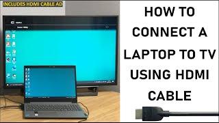 How To Connect Your Laptop To The TV Using HDMI Cable - 2021 Update  WINDOWS 10  STEP BY STEP