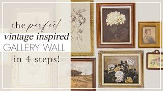 How to Create a Vintage Gallery Wall in 4 Steps   Decor on a Budget