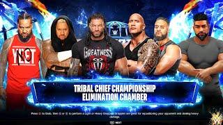 BLOODLINE Elimination Chamber Match for The Tribal Chief Championship  WWE 2K24