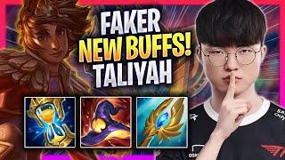 FAKER TRIES TALIYAH WITH NEW BUFFS - T1 Faker Plays Taliyah MID vs Tristana  Season 2024