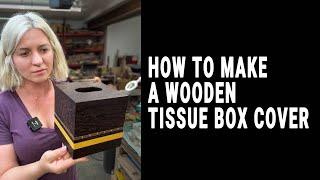 How to make a wooden tissue box cover. Woodworking projects that sell