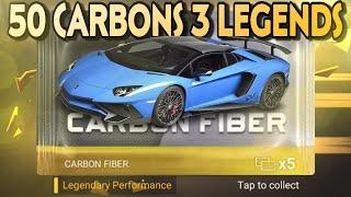 3 LEGENDARIES IN 1 VIDEO 50 CARBON FIBERS PACK OPENING Top Drives Pack Opening