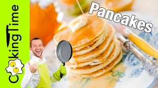 ПАНКЕЙКИ - PANCAKES  настоящие американские блинчики  оладьи  блины  простой классический рецепт