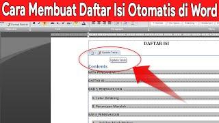 cara cepat dan mudah membuat daftar isi otomatis di word