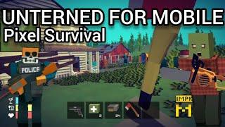 Unturned Mobile Version 4.0 Test Pixel Survival Zombie Survival Game