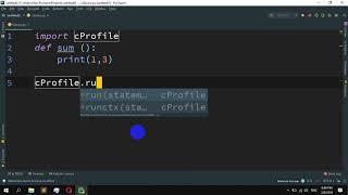 How to do a  profile a Python script