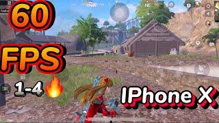 iphone x pubg mode test 2024 60Fps gyro 4 finger 