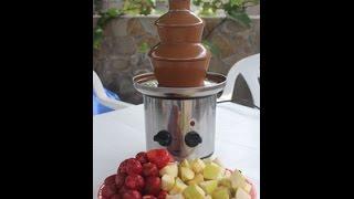 Mini Chocolate Fountain Fondue Machine.Шоколадный фонтан для дома и праздника. Тест драйв.