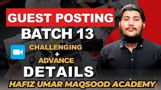 Advance GBOB Course via Zoom Details and Registration process of Batch 13 Hafiz Umar Maqsood Academy