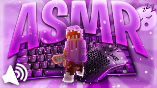 Relaxing  Awesome Keyboard & Mouse ASMR Sounds  Hypixel Bedwars insane gameplay