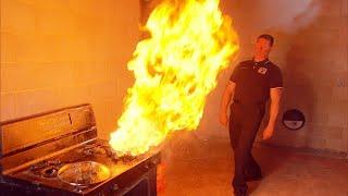 How to Safely Put Out a Kitchen Fire