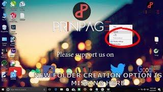 HOW TO FIX NEW FOLDER NOT CREATE PROBLEMWIN 10872017