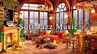 Cozy Coffee Shop Ambience & Soft Jazz Instrumental Music  Relaxing Jazz Music for Working Studying