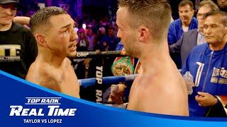 What Teofimo Said To Josh Taylor After Becoming Jr. Welterweight Champion  REAL TIME EPILOGUE