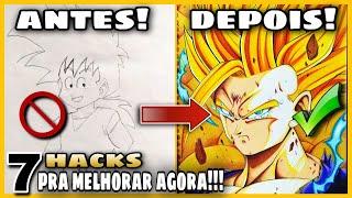 Fantástico 7 hacks  técnicas  que vão te ajudar a evoluir no desenho  Iniciantes  #4