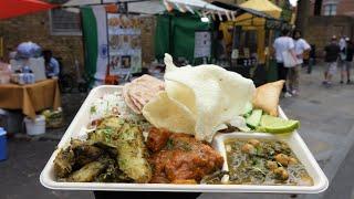 Indian Thali Tasting  Samosa Chaat  Pani Puri  Street Food by PlantXology  Brick Lane London