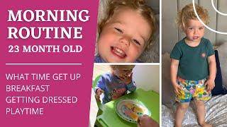 MORNING ROUTINE WITH 23 MONTH OLD TODDLER  DAILY VLOG DAY IN THE LIFE OF A TODDLER