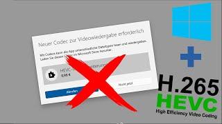 H.265 Codec in Windows Abspielen ohne 1€  Infovideo Obsolet