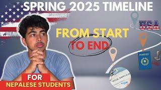 Spring 2025 Timeline Plus Two Students  Apply to USA Universities