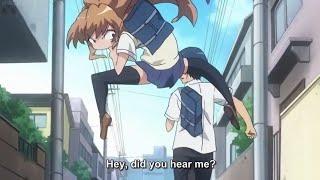 Toradora - but its all Taiga attacking Ryuji in different ways.